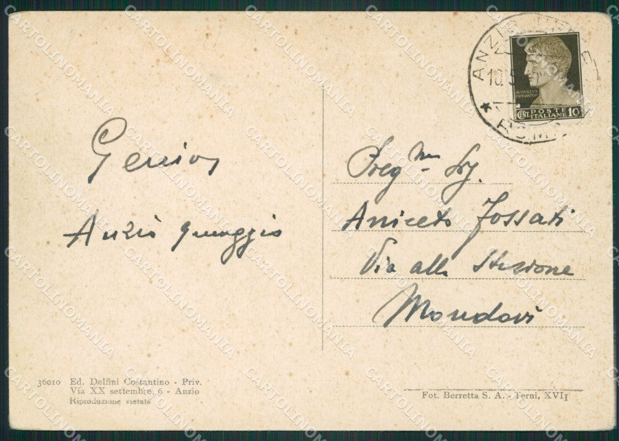 Roma Anzio FG cartolina ZKM7779 – retro