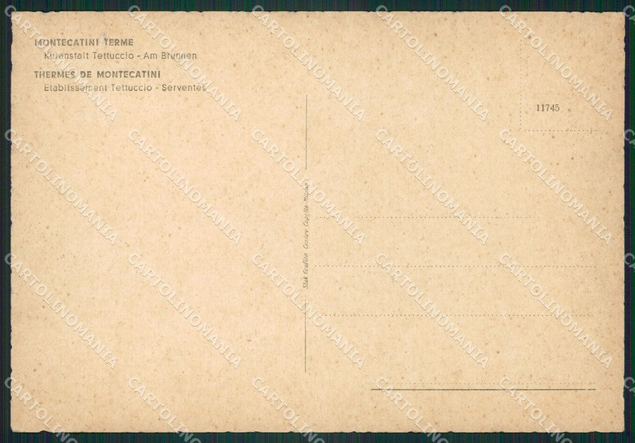 Pistoia Montecatini Terme Mescitrici FG cartolina ZKM7792 – retro
