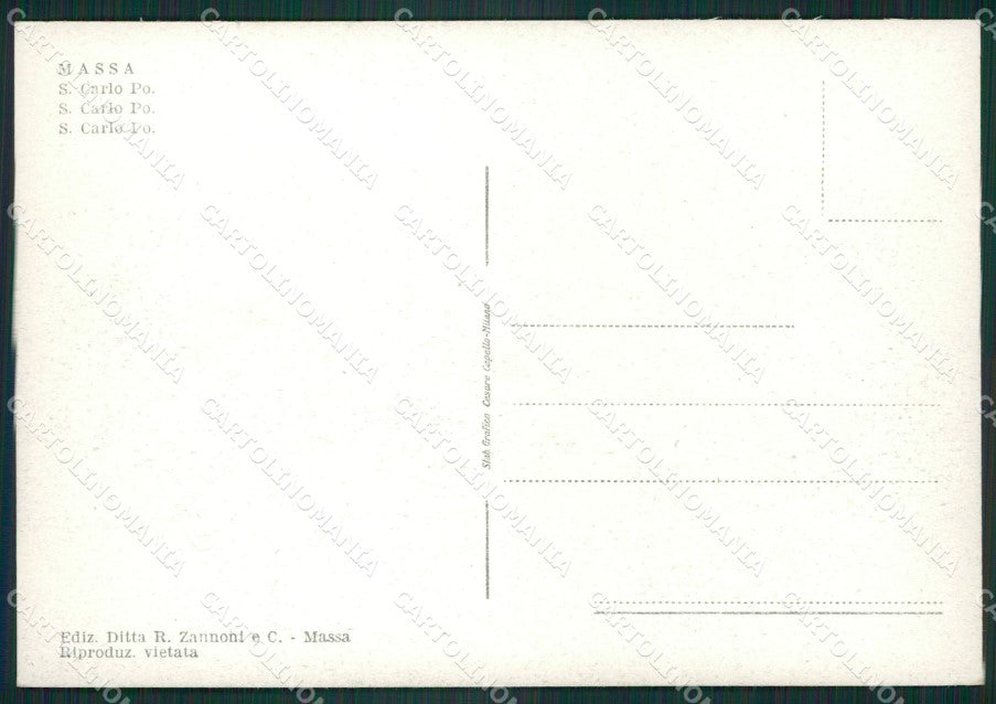 Massa Città San Carlo Po FG cartolina ZKM7801 – retro