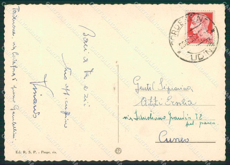 Pordenone Città FG cartolina ZKM7804 – retro