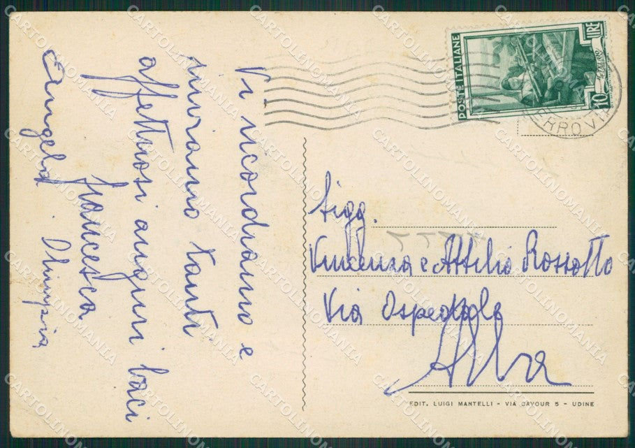 Udine Città Palazzo Arcivescovile FG cartolina ZKM7807 – retro