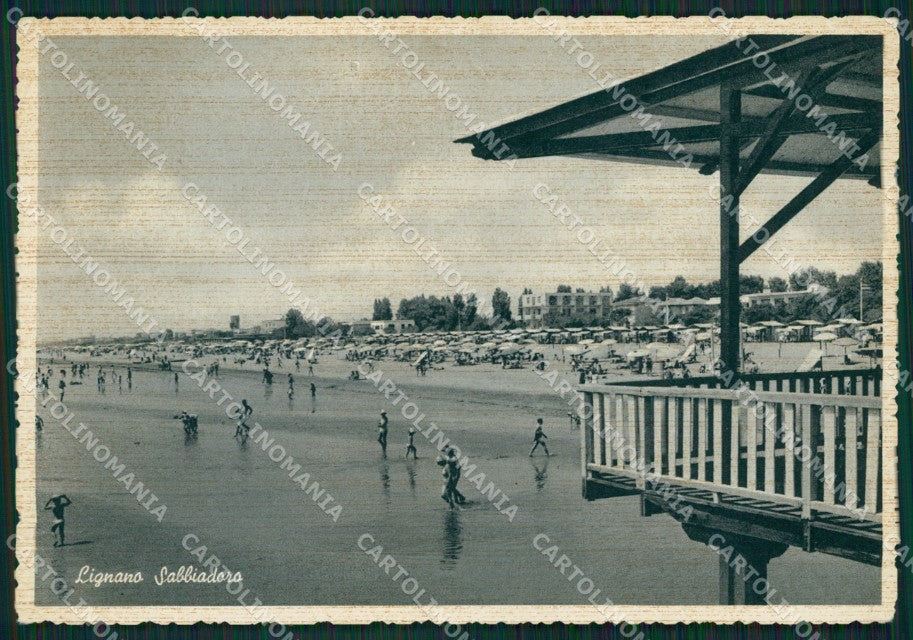 Udine Lignano Sabbiadoro FG cartolina ZKM7810 – fronte