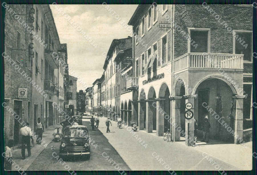 Pesaro Fossombrone Vespa Auto FG cartolina ZKM7814 – fronte