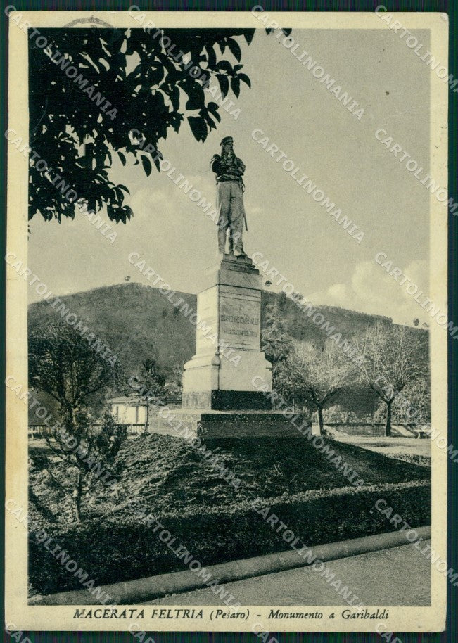 Pesaro Macerata Feltria Garibaldi FG cartolina ZKM7815 – fronte