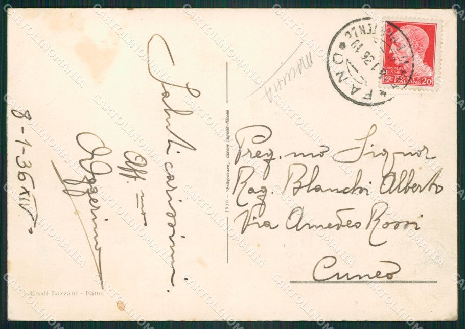 Pesaro Fano Caserma MACCHIA FG cartolina ZKM7818 – retro