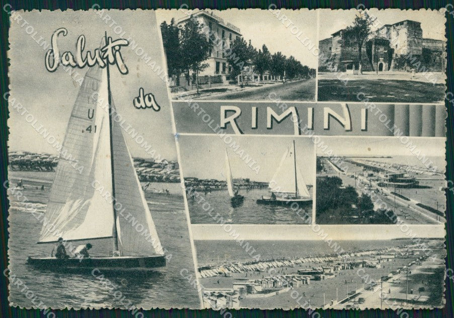 Rimini Città Saluti da FG cartolina ZKM7824 – fronte