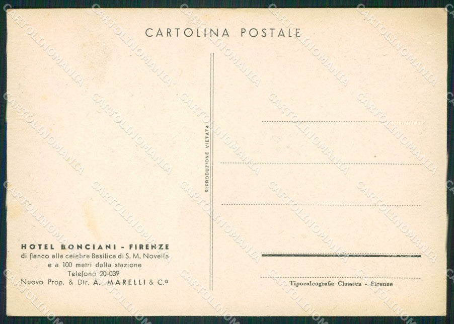 Firenze Città Auto FG cartolina ZKM7831 – retro