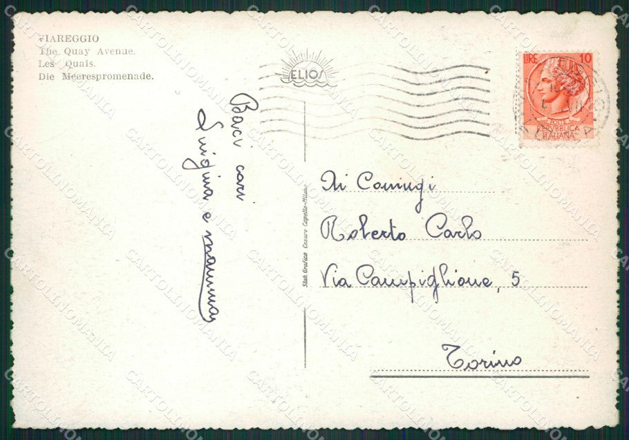 Lucca Viareggio FG cartolina ZKM7843 – retro