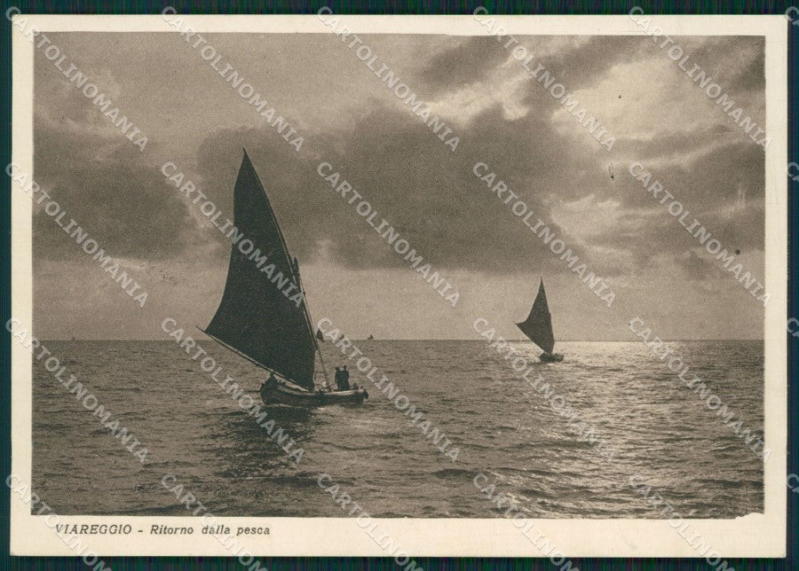 Lucca Viareggio Barche FG cartolina ZKM7844 – fronte