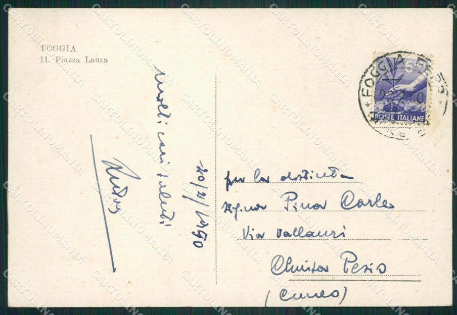 Foggia Città FG cartolina ZKM7848 – retro