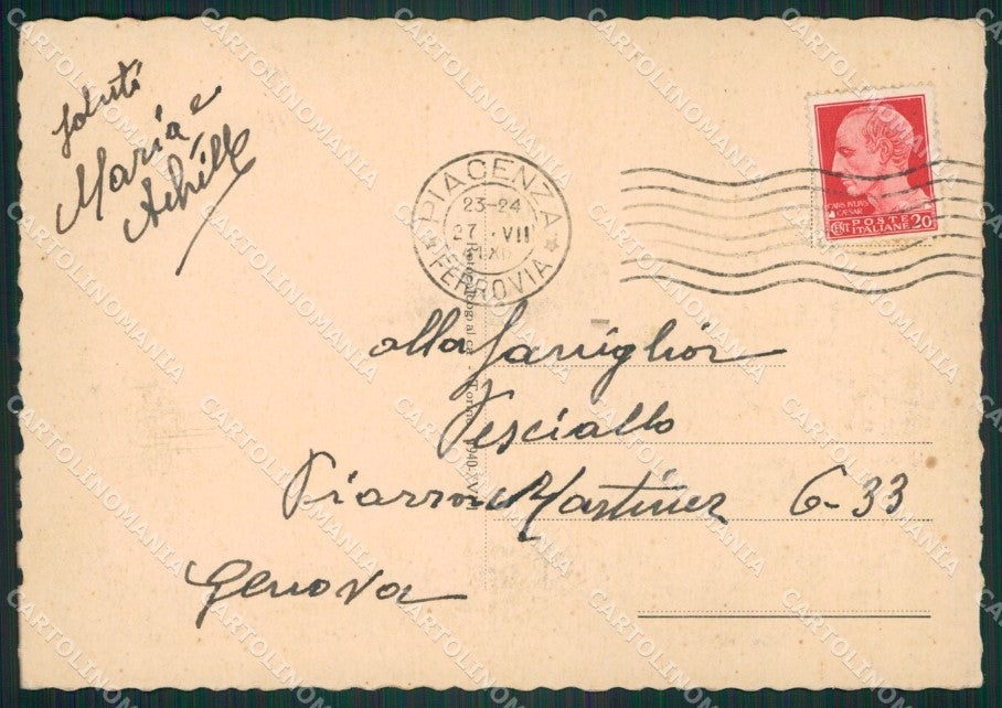 Piacenza Città Auto FG cartolina ZKM7850 – retro