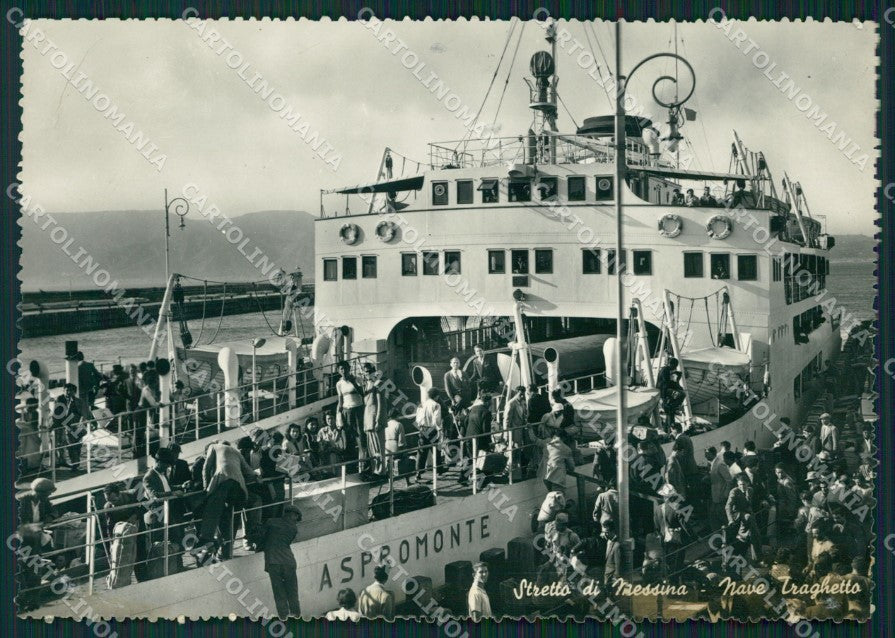 Messina Città Traghetto Foto FG cartolina ZKM7863 – fronte