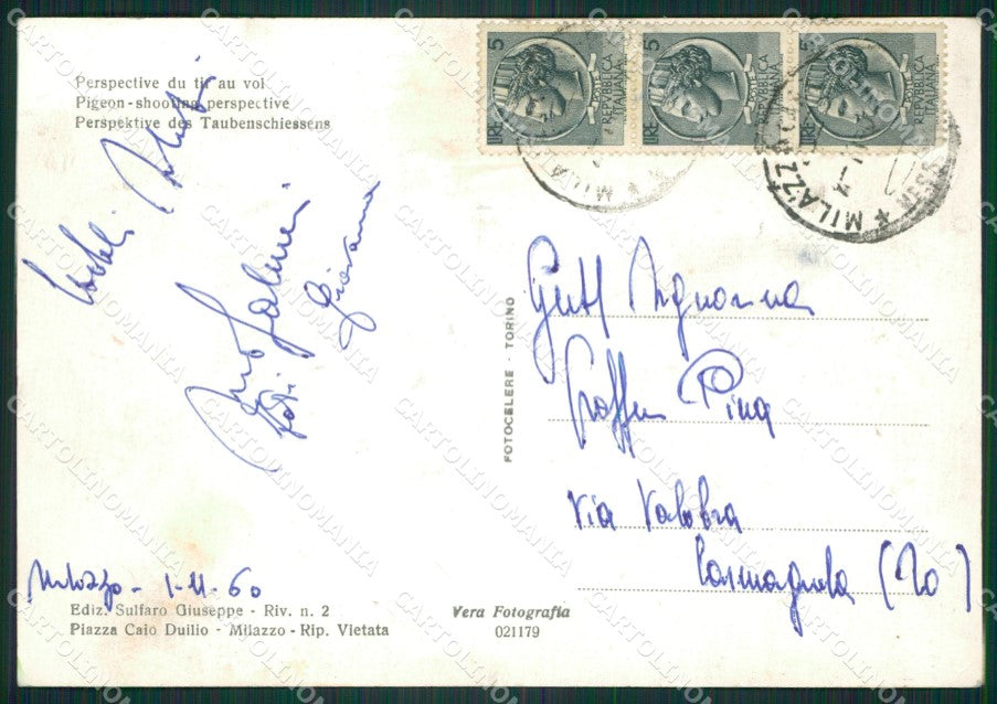 Messina Milazzo Foto FG cartolina ZKM7871 – retro