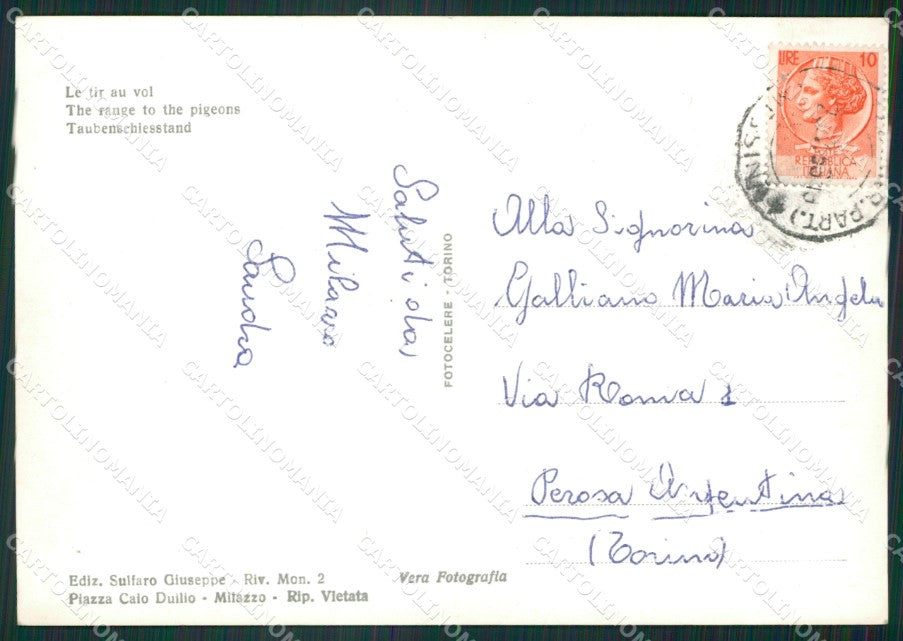 Messina Milazzo Foto FG cartolina ZKM7872 – retro