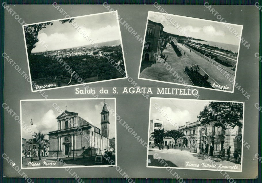 Messina Sant'Agata Militello Saluti da Foto FG cartolina ZKM7874 – fronte