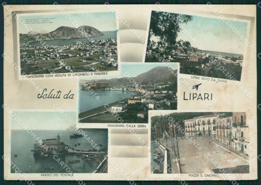 Messina Lipari Saluti da ABRASA Foto FG cartolina ZKM7879 – fronte