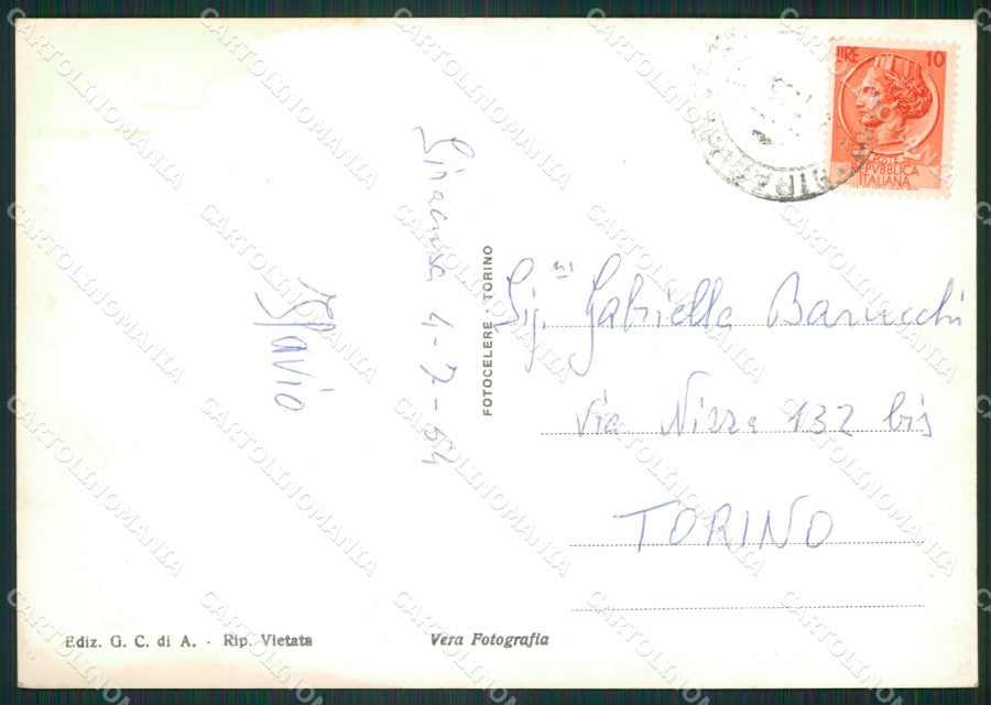 Siracusa Città Barca Foto FG cartolina ZKM7889 – retro