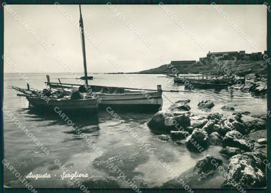 Siracusa Augusta Barche Foto FG cartolina ZKM7899 – fronte