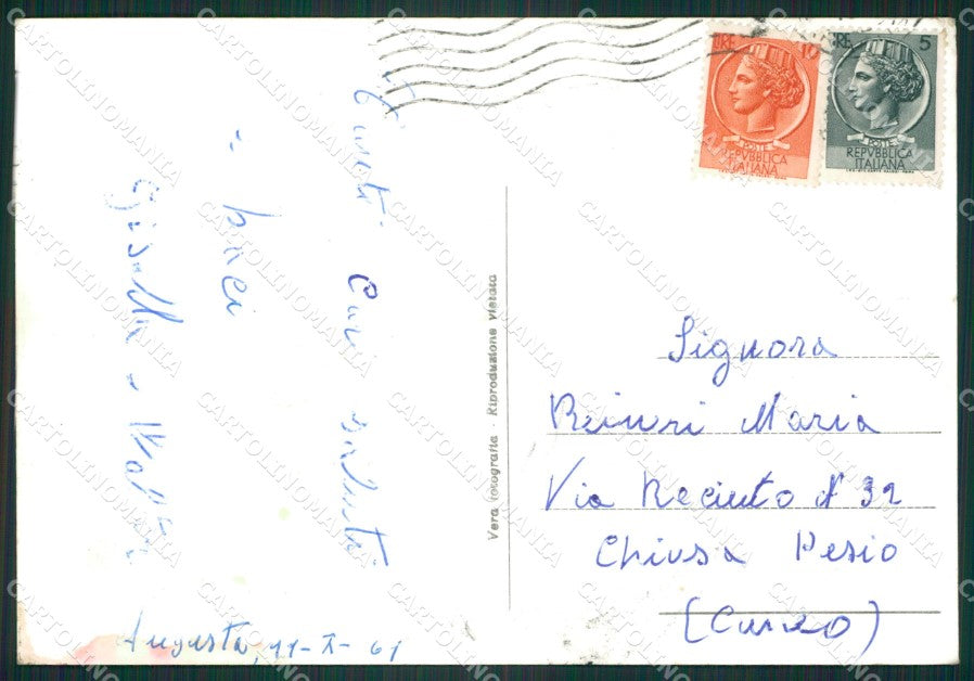 Siracusa Augusta Foto FG cartolina ZKM7903 – retro