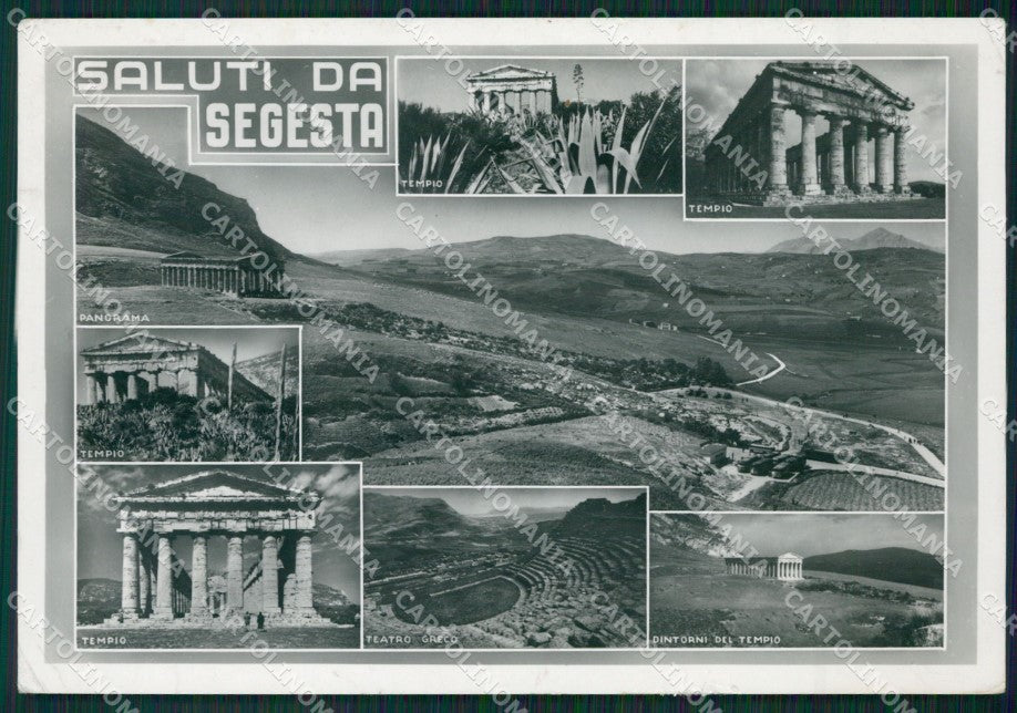 Trapani Segesta Saluti da Foto FG cartolina ZKM7913 – fronte
