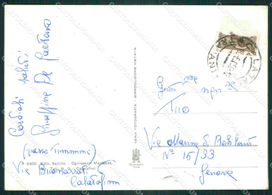 Trapani Calatafimi Foto FG cartolina ZKM7919 – retro