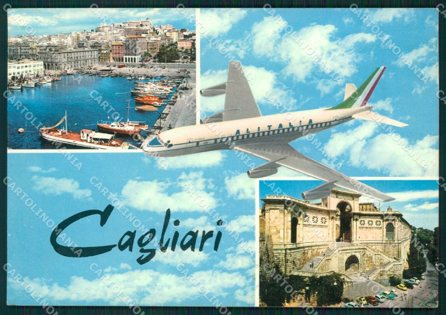 Cagliari Città Aereo Foto FG cartolina ZKM7929 – fronte