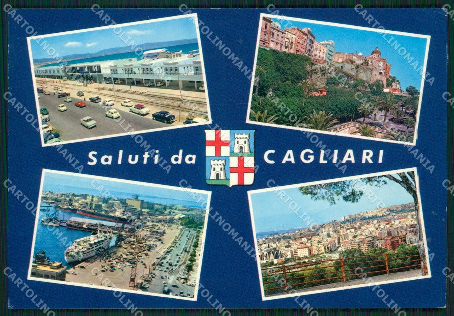 Cagliari Città Saluti da Foto FG cartolina ZKM7940 – fronte