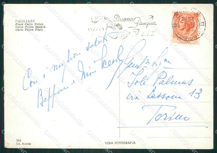 Cagliari Città Corriera Foto FG cartolina ZKM7942 – retro