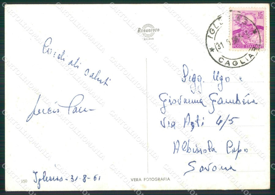 Cagliari Iglesias Foto FG cartolina ZKM7951 – retro