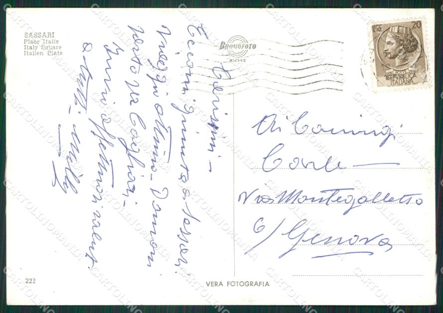 Sassari Città Foto FG cartolina ZKM7972 – retro