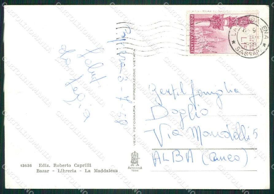 Sassari Olbia La Maddalena Garibaldi Caprera Foto FG cartolina ZKM7975 – retro