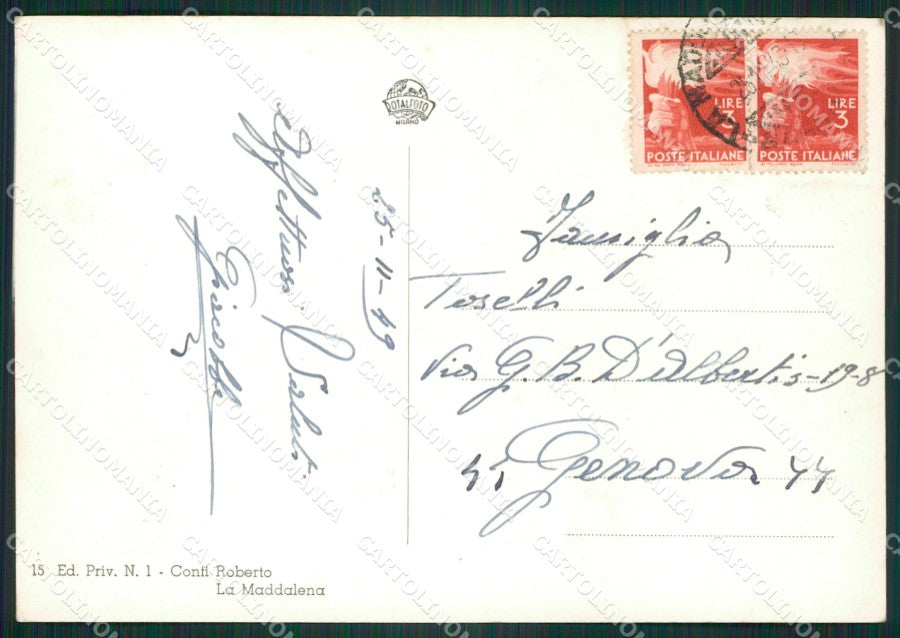 Sassari Olbia La Maddalena Foto FG cartolina ZKM7977 – retro