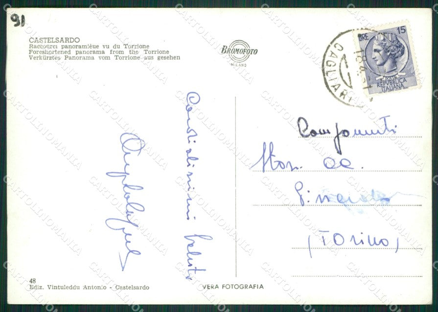 Sassari Castelsardo Foto FG cartolina ZKM7979 – retro