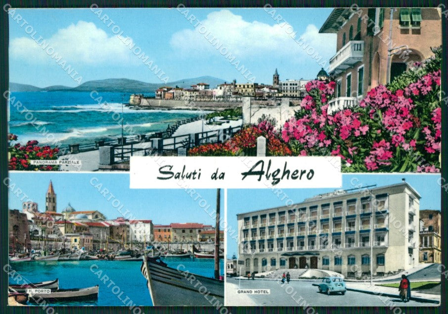 Sassari Alghero Saluti da Foto FG cartolina ZKM7986 – fronte