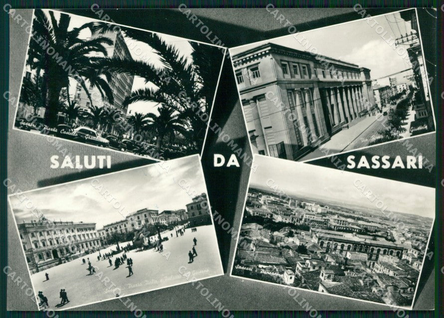 Sassari Città Saluti da Foto FG cartolina ZKM7988 – fronte