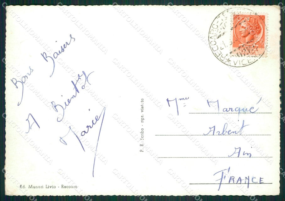 Vicenza Recoaro Terme Foto FG cartolina ZKM7992 – retro