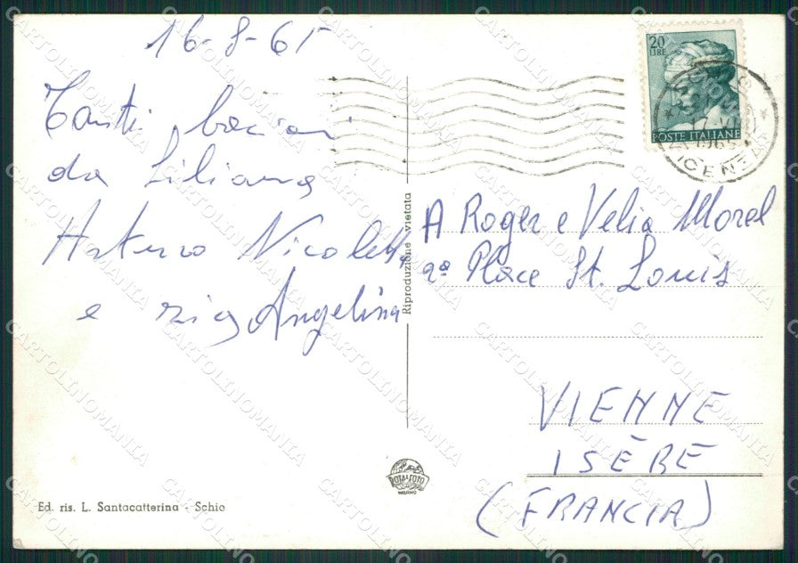 Vicenza Schio Foto FG cartolina ZKM7995 – retro
