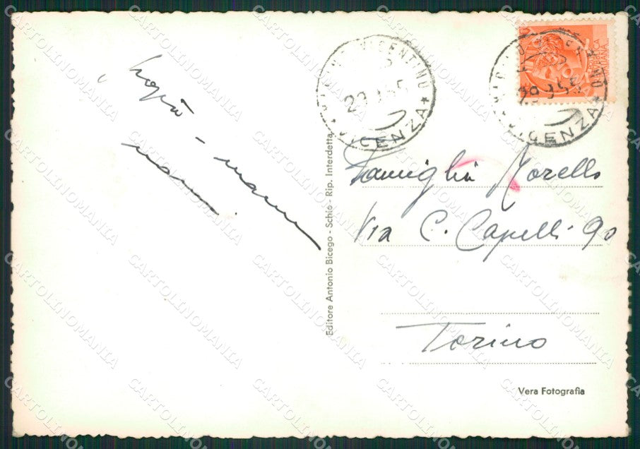Vicenza Schio Foto FG cartolina ZKM7998 – retro