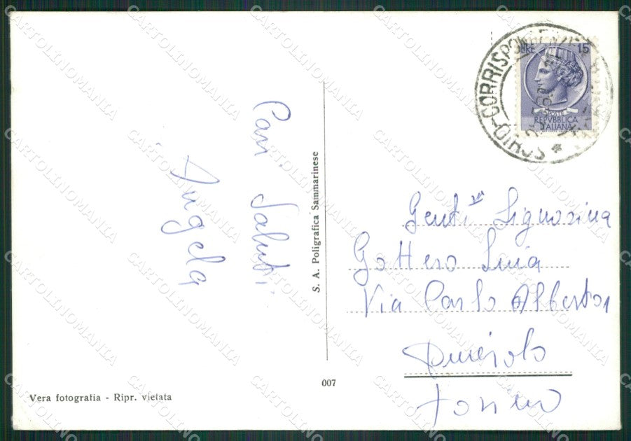 Vicenza Schio Foto FG cartolina ZKM8000 – retro