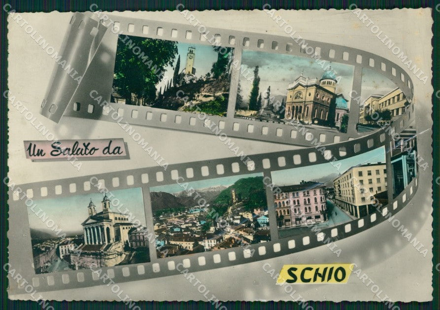 Vicenza Schio PIEGATA Saluti da Foto FG cartolina ZKM8011 – fronte