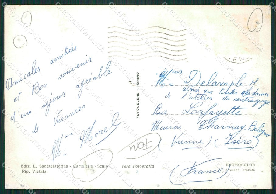 Vicenza Schio Saluti da FORI Foto FG cartolina ZKM8012 – retro
