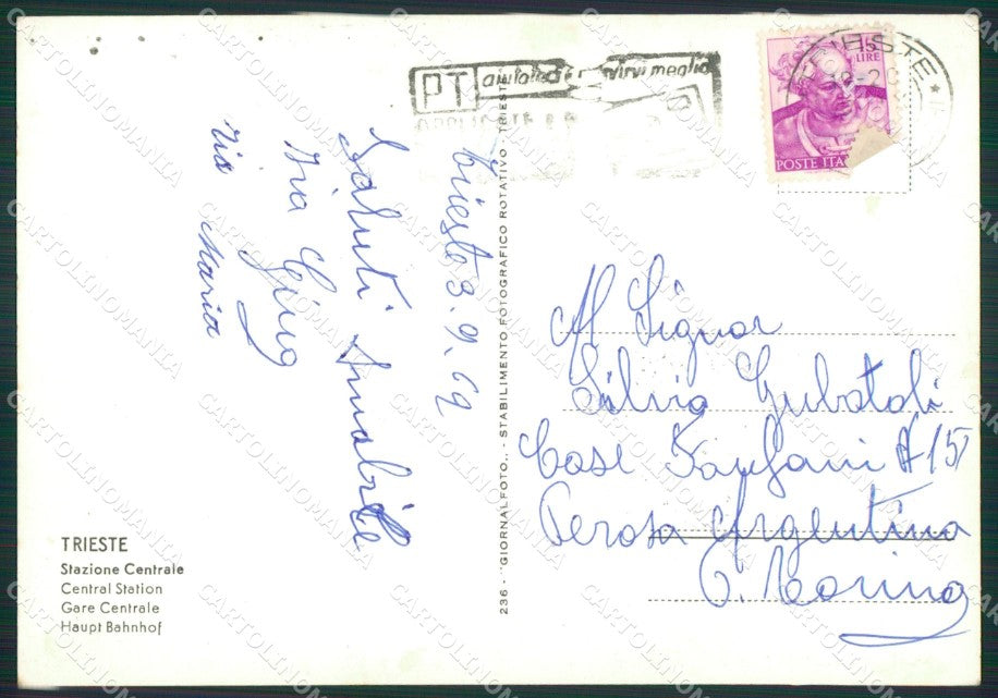 Trieste Città Foto FG cartolina ZKM8031 – retro