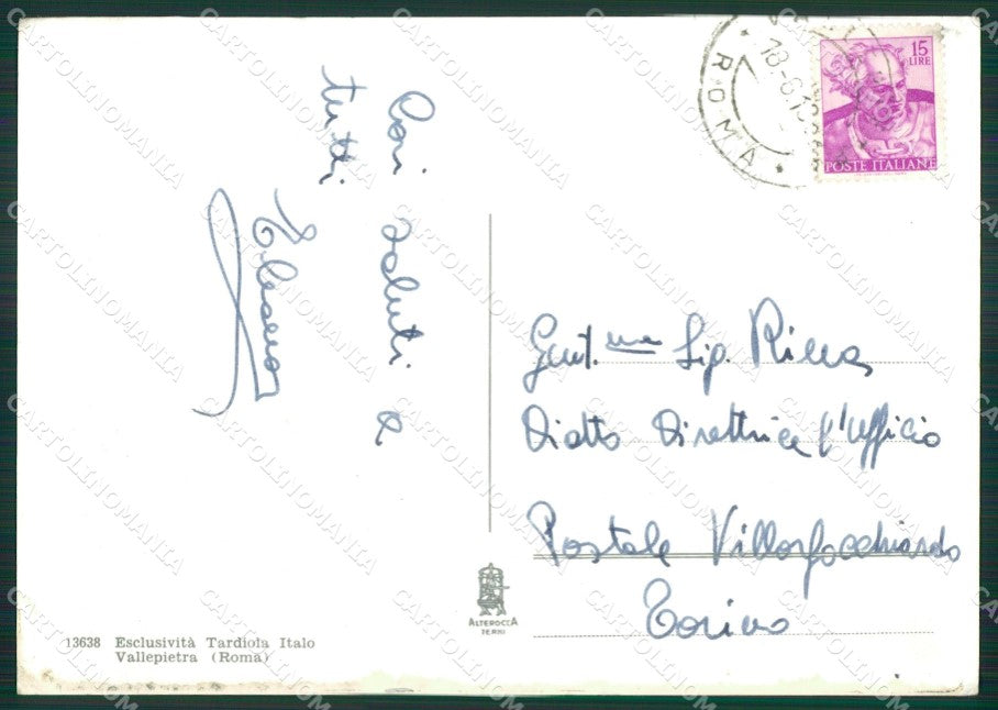 Roma Vallepietra Foto FG cartolina ZKM8038 – retro