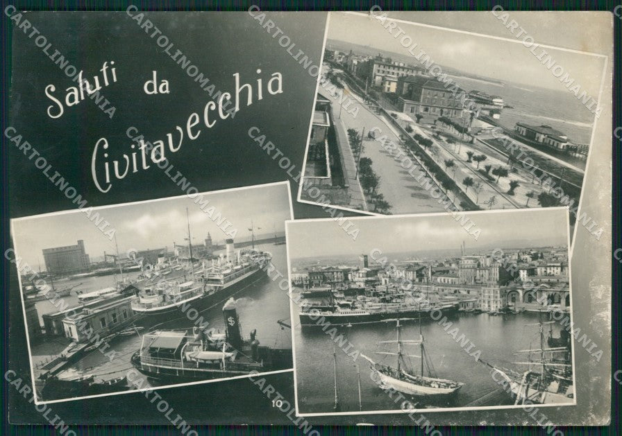 Roma Civitavecchia Saluti da STRAPPINO ABRASA Foto FG cartolina ZKM8039 – fronte