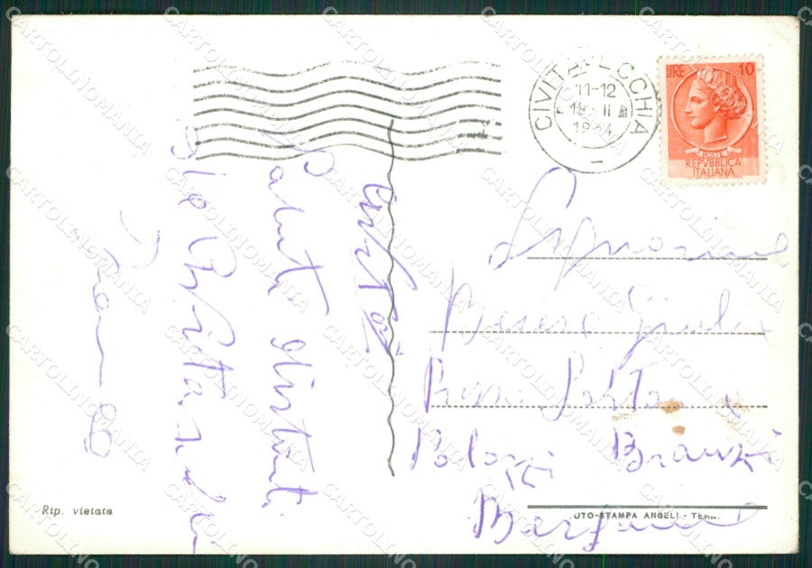 Roma Civitavecchia Saluti da Navi Foto FG cartolina ZKM8048 – retro