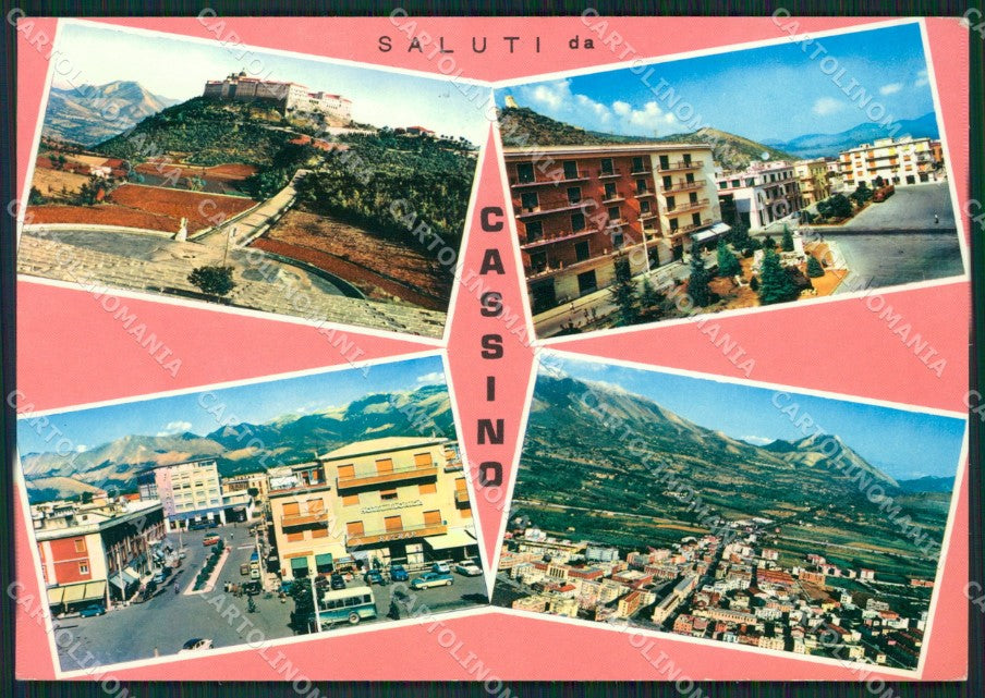 Frosinone Cassino Saluti da Foto FG cartolina ZKM8064 – fronte