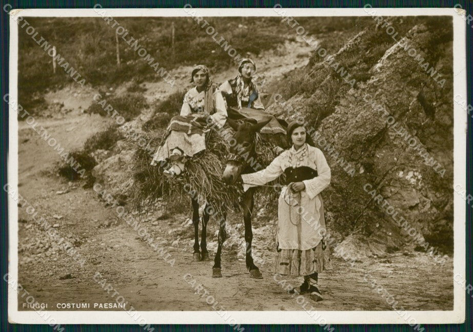 Frosinone Fiuggi Costumi Asino Foto FG cartolina ZKM8065 – fronte