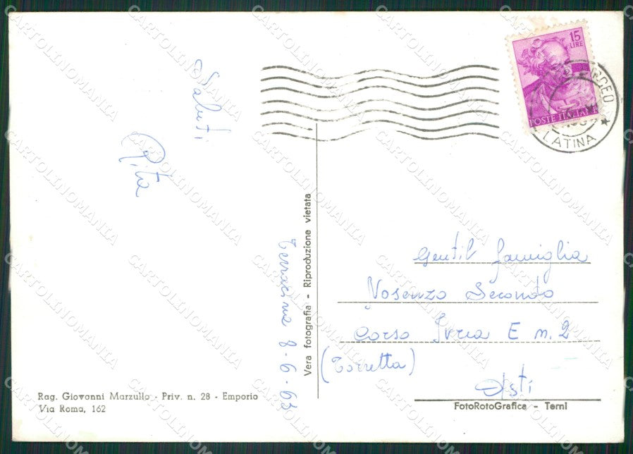 Latina Terracina Foto FG cartolina ZKM8071 – retro