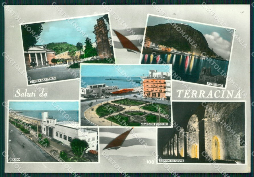 Latina Terracina Saluti da Foto FG cartolina ZKM8078 – fronte