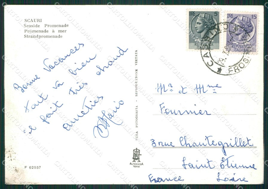 Latina Minturno Scauri Foto FG cartolina ZKM8081 – retro